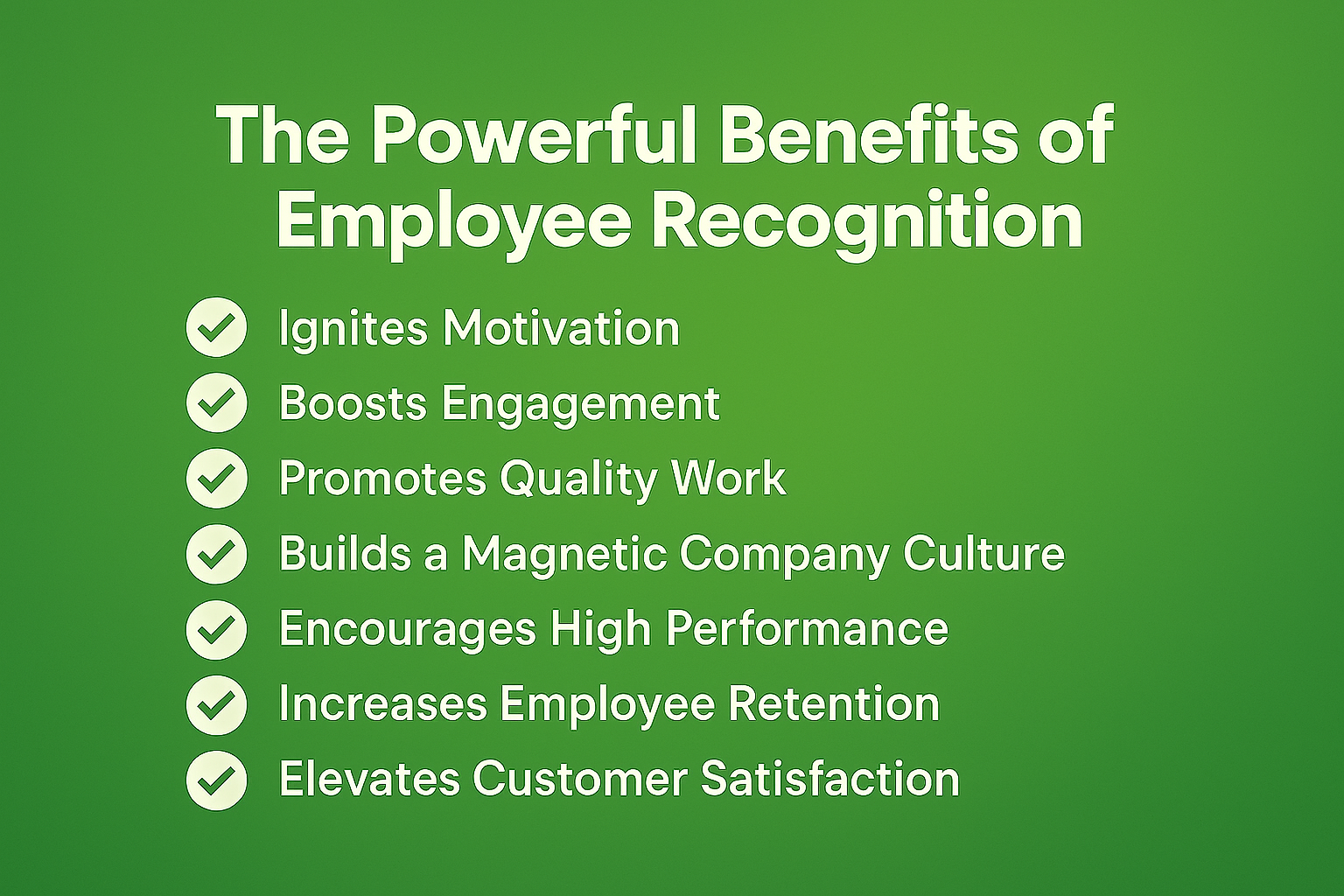 Why choose us - Benefits of employee recognition